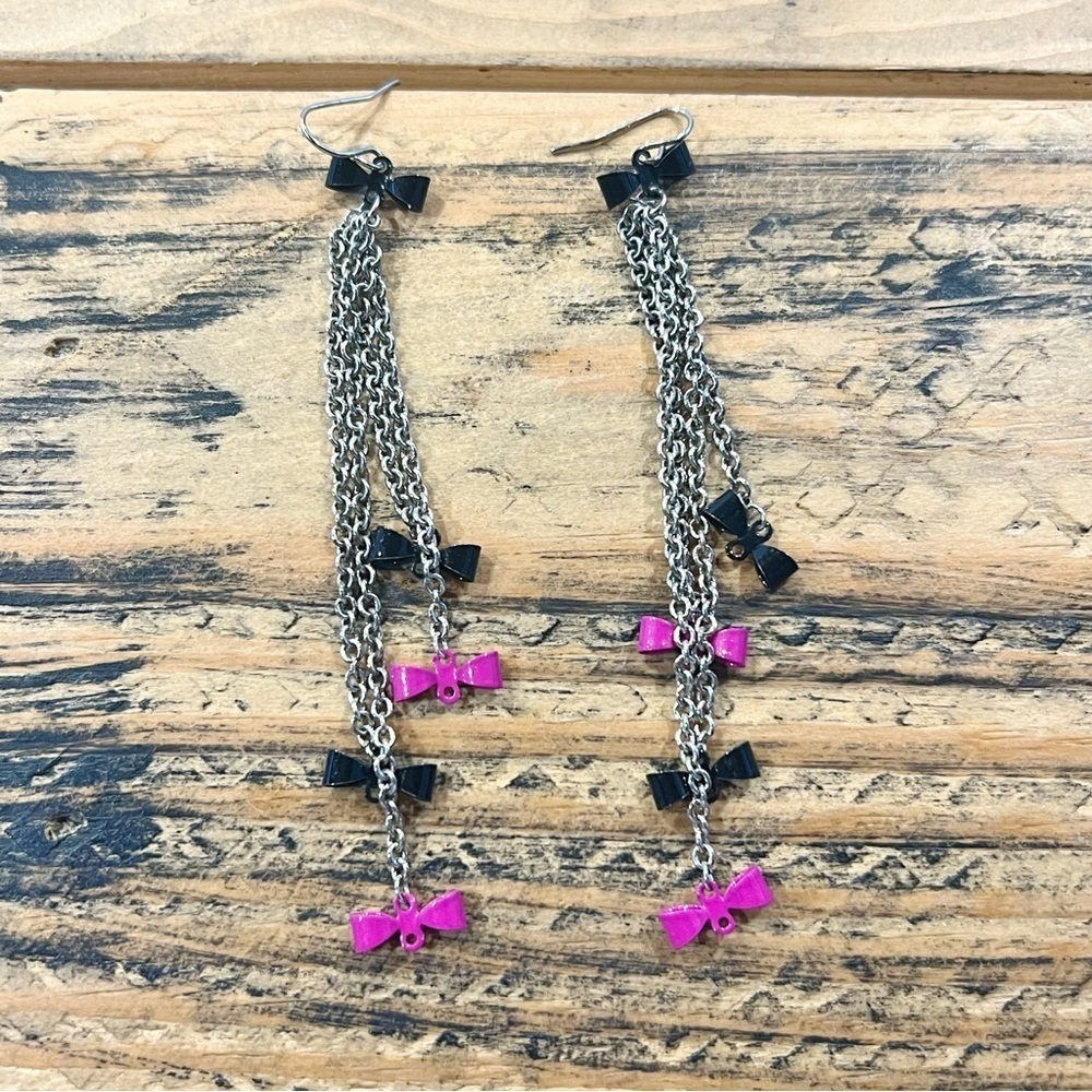 Y2K Bow Dangle Earrings